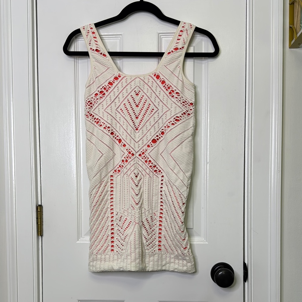 Free People Cream Sleeveless Sheath Mini Dress - Picture 6 of 6